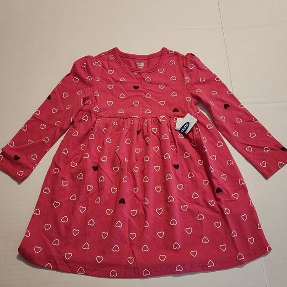 Old Navy Toddler Girls 2T Dress Bundle Star Heart Print Long Sleeve School - Picture 7 of 11